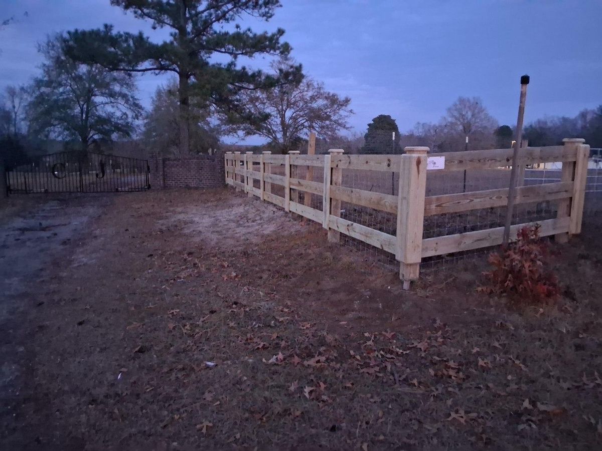 Fence Installation for JB Nealy Fence in Elgin, SC