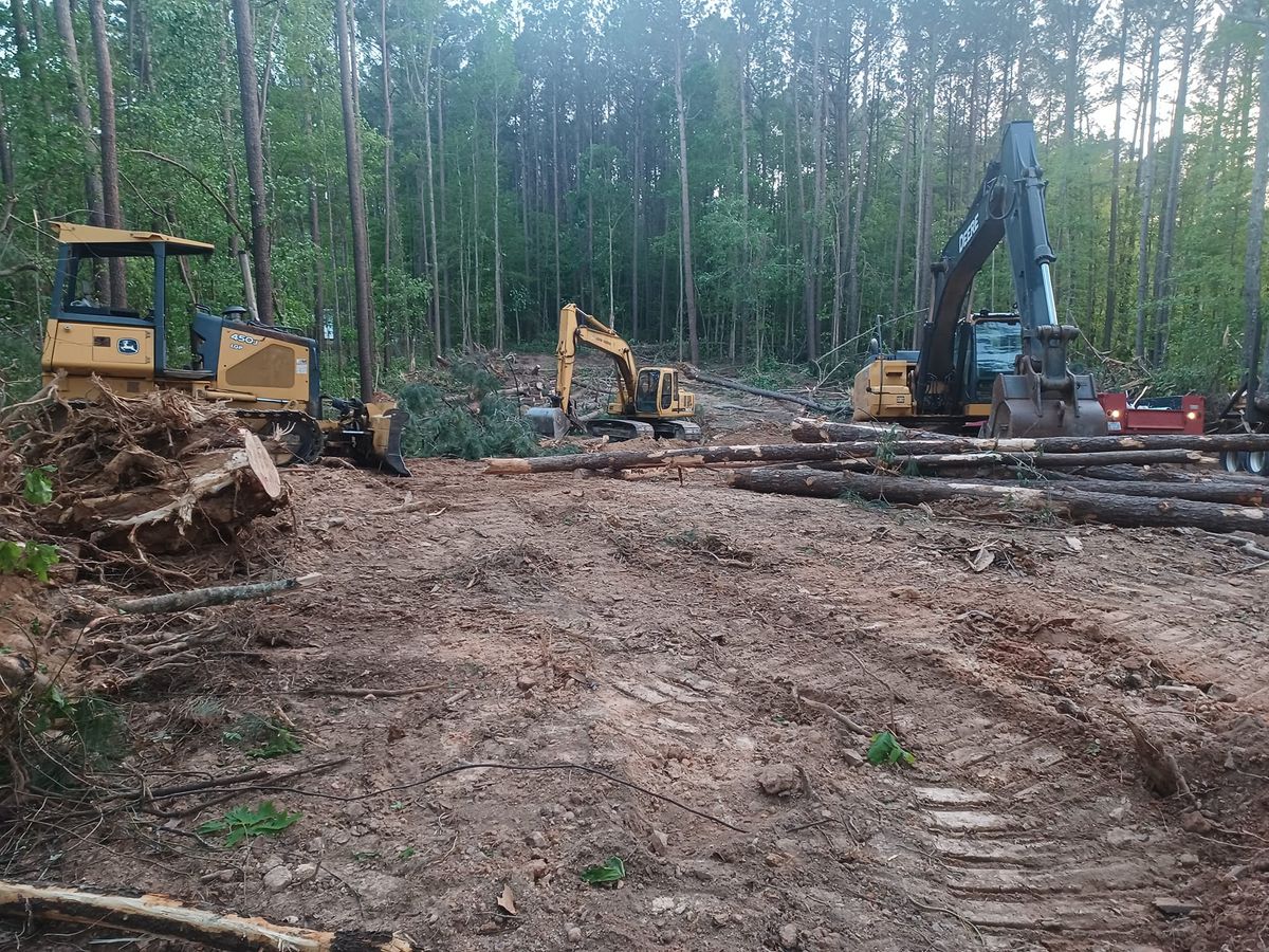 Land Clearing for JT Todd Grading in Zebulon, NC