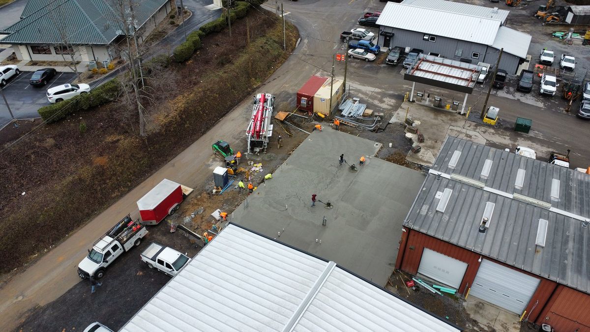 Concrete Slab Construction for HR Concrete Solutions LLC in Gatlinburg, TN