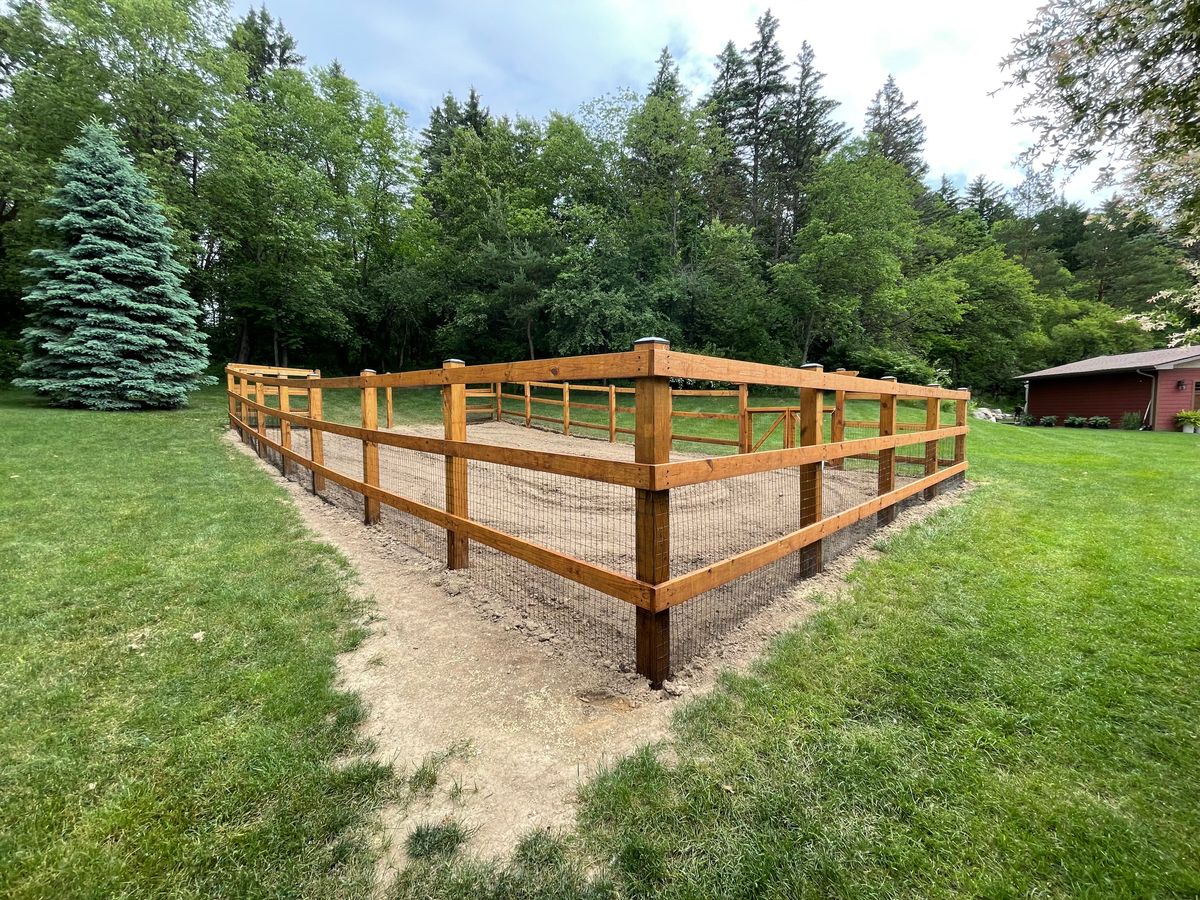 Fence Installation for TMF Services in Lapeer County, MI