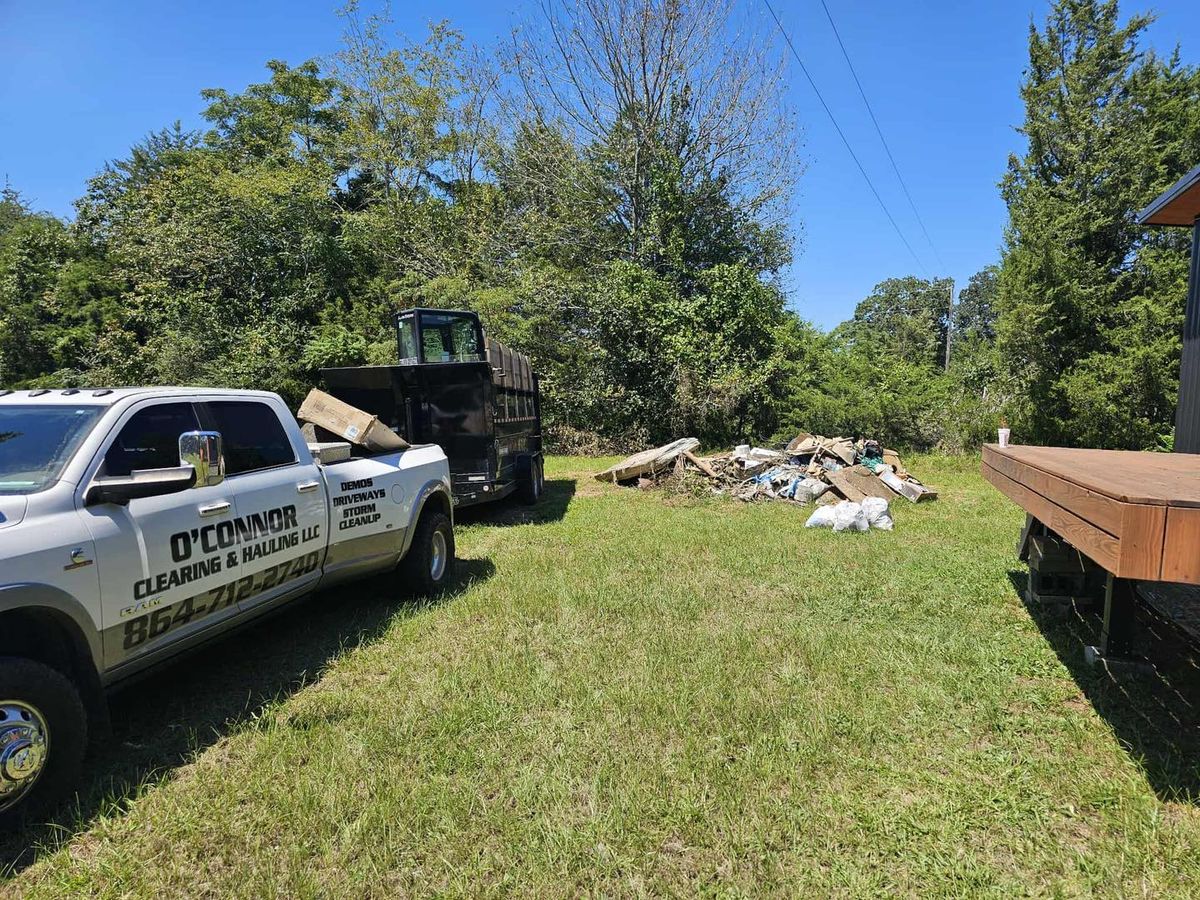 Debris Removal for O'Connor Clearing and Hauling LLC in Anderson County, SC