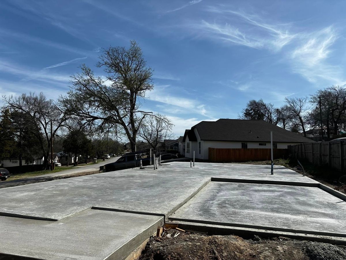 New Home Foundations for Maldonado's Concrete Construction in Dallas, TX