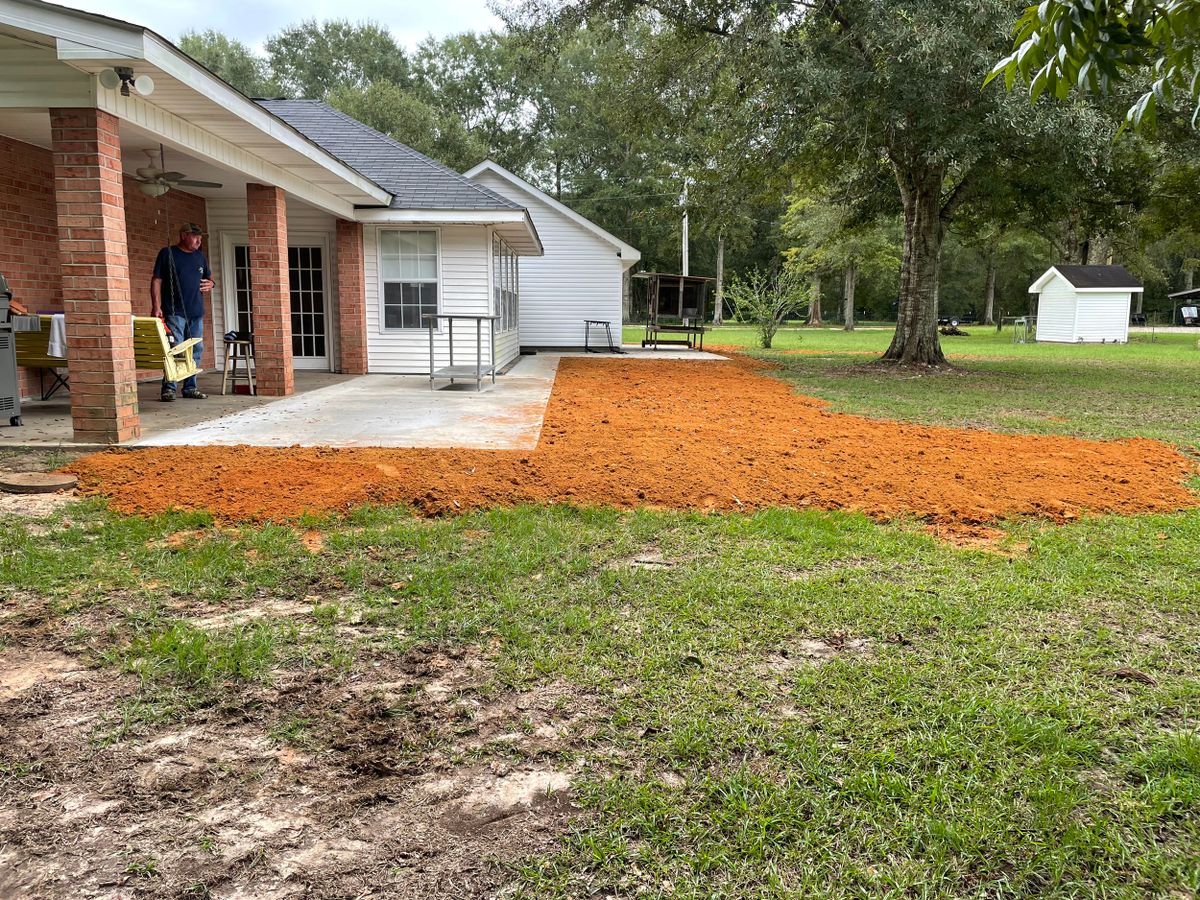 Patio Additions for Gonzales Construction in Picayune, MS