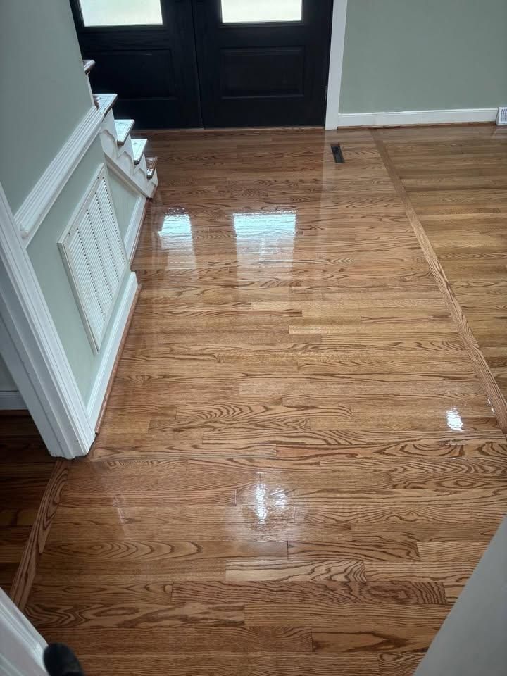 Refinishing hardwood flooring for Jason Tench Flooring LLC in Richmond, VA