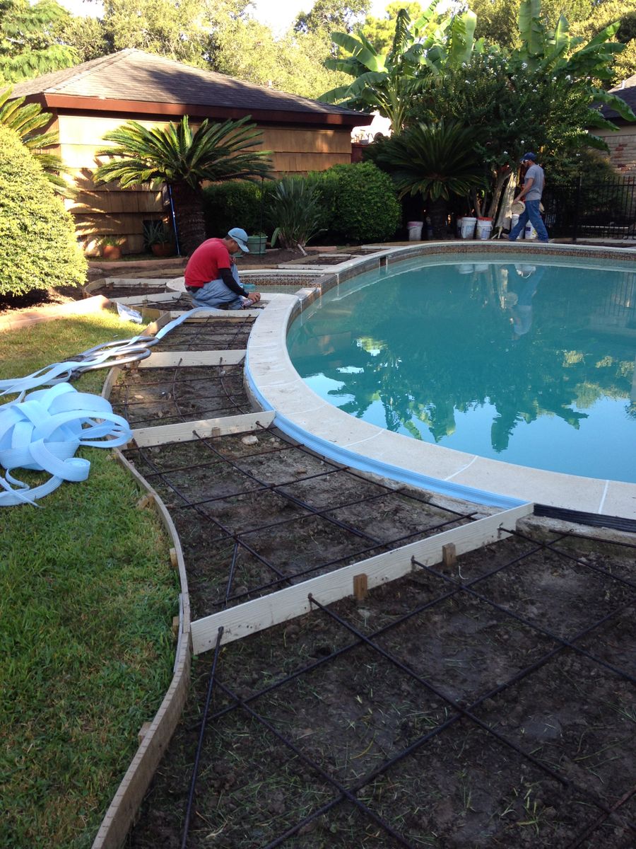 Pool Remodels for Texas Curb N Borders in Houston, TX