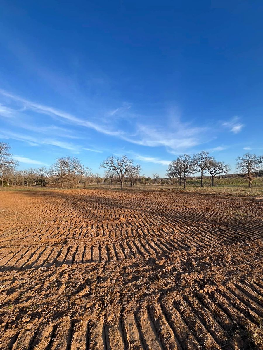 Excavation and site prep for South Prairie Construction in South Bend, TX