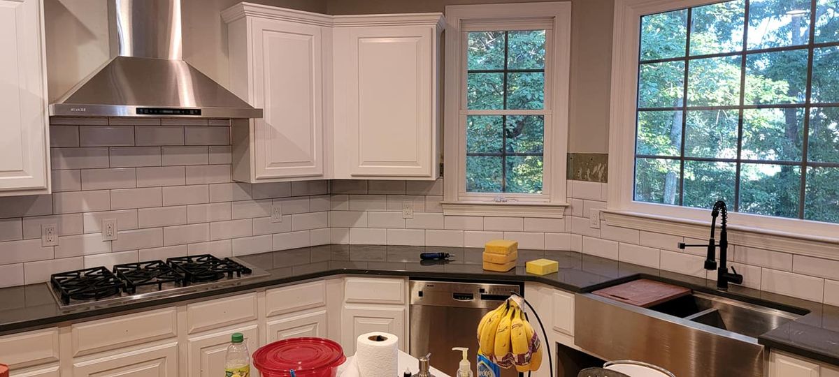Kitchen Backsplash Tiling for Precision Enterprise Construction LLC in Loganville, GA