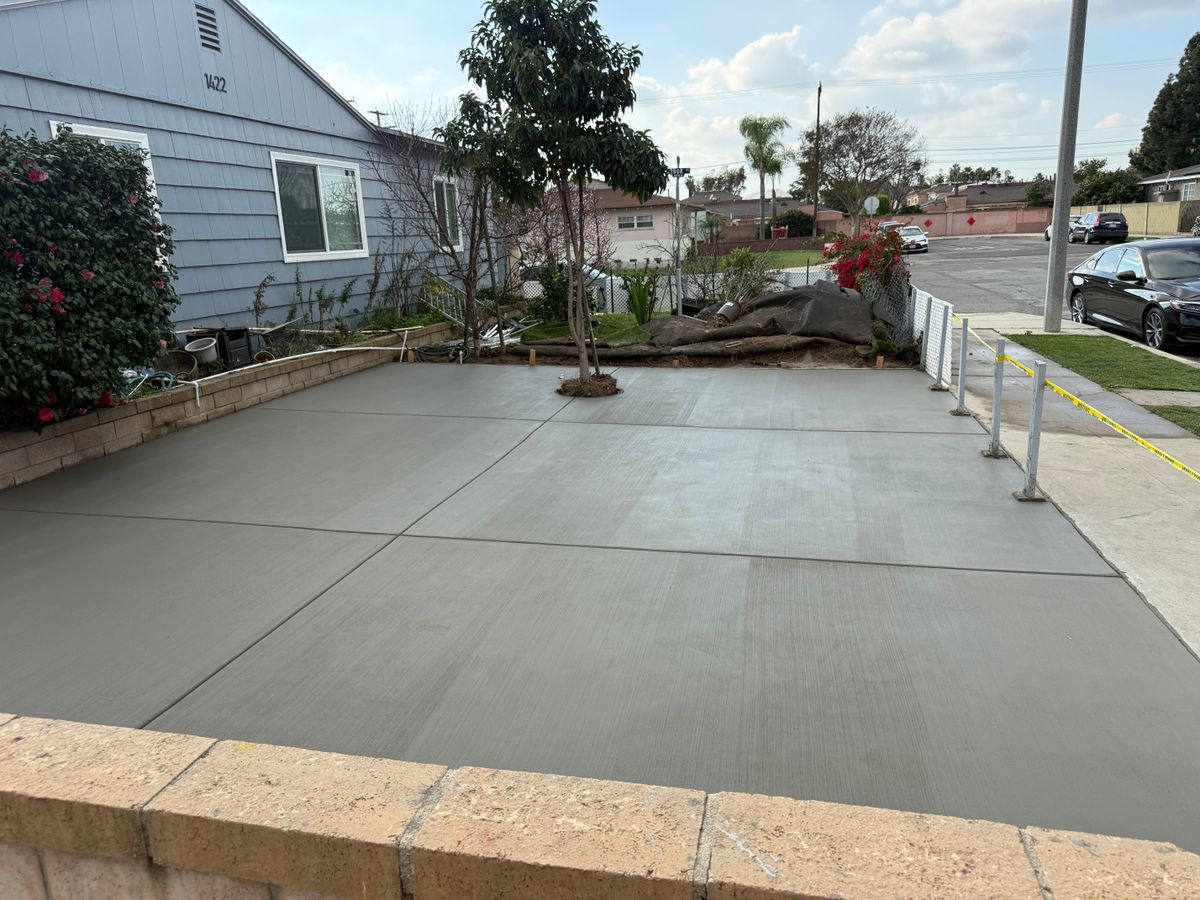 Concrete Slab Construction for 4 Seasons Concrete Inc. in Gardena, CA