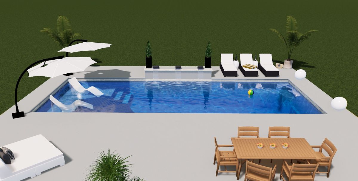 Custom Pool Construction for Cole Landscaping & Pools, LLC in Amarillo, TX