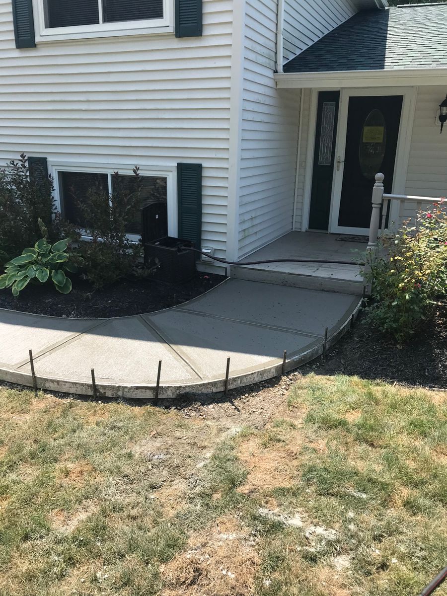 Sidewalk Installation for Lake Erie Companies in Grand River, OH