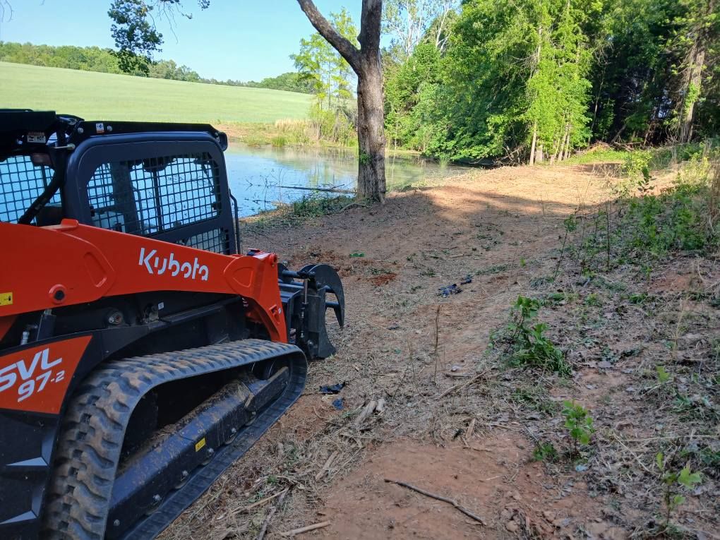 Skid Steer Work for Whiskey Ridge Mulching & Land Services in South Boston, VA