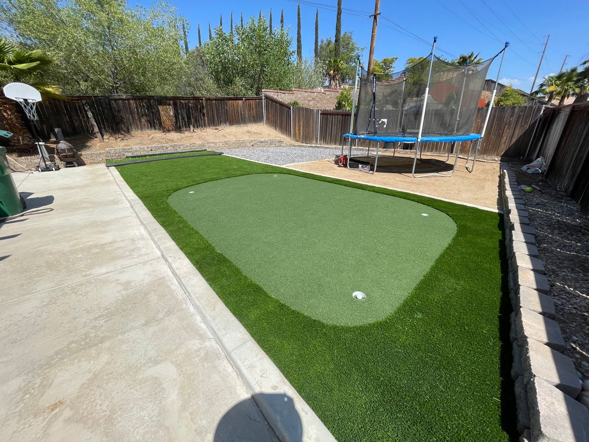 Artificial Turf Installation for Aidan Jade Landscaping in Riverside County, CA