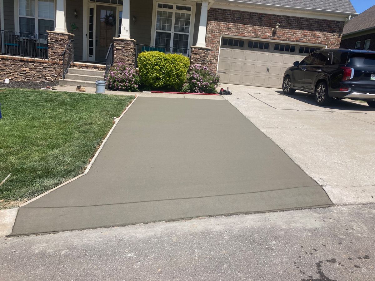 Driveway Extensions for Premier Concrete Scapes in Murfreesboro, TN
