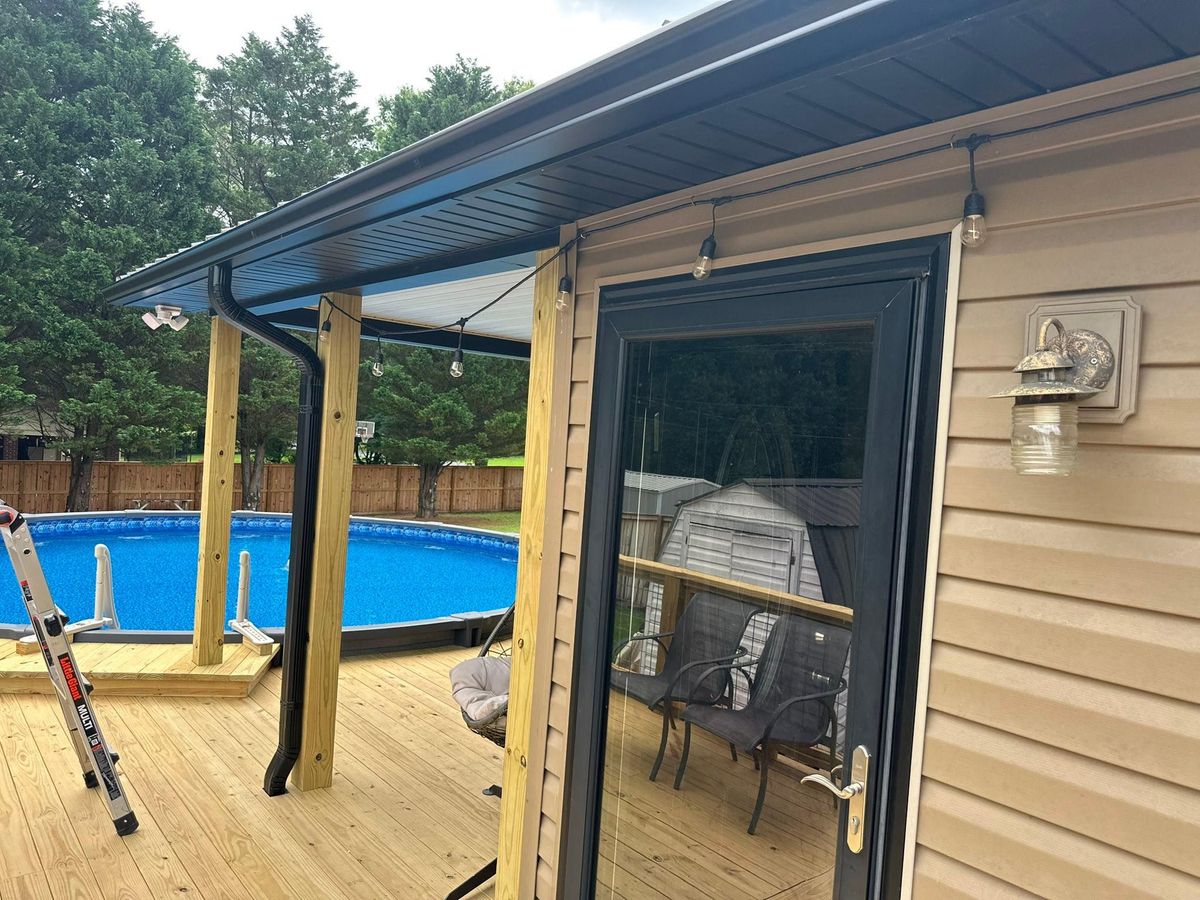 Gutter Install for Burgin's Gutter Services in New London, NC