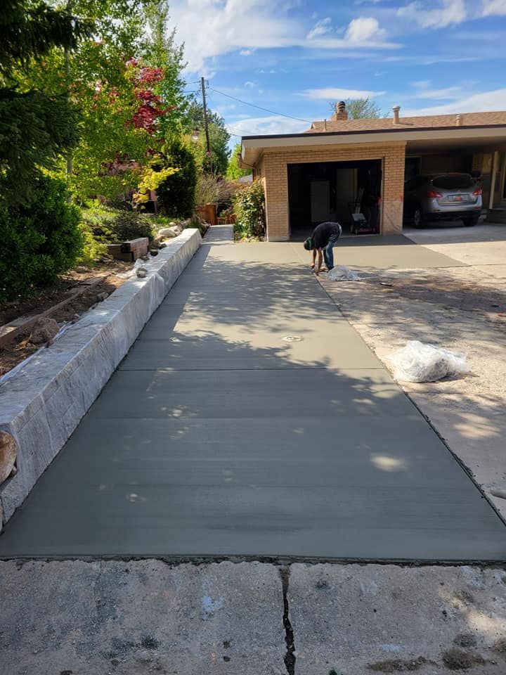 Sidewalk Installation for Artisan Concrete in Bluffdale, UT
