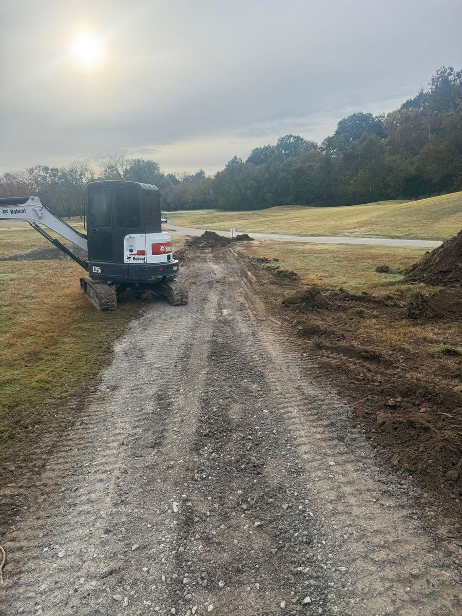 Dirt Work for Mangrum’s Concrete in Franklin, TN