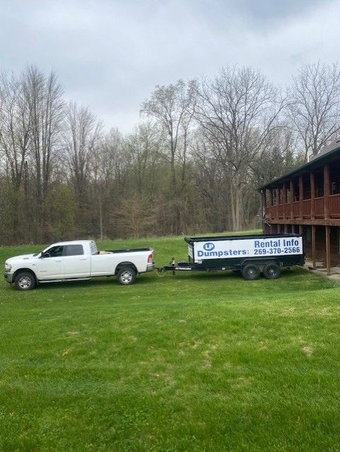 Lawn & Driveway Safe Dumpsters for LP Dumpsters LLC in Galesburg, MI