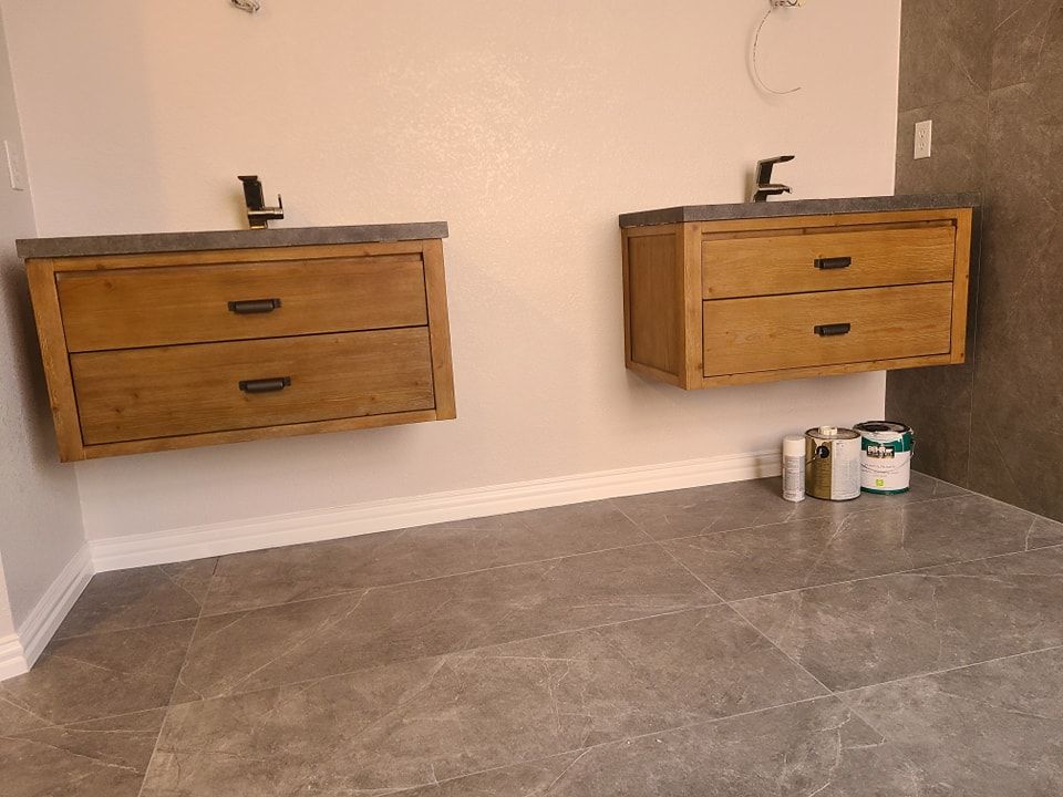 Custom Cabinets for Tile-N-All in Denton, TX