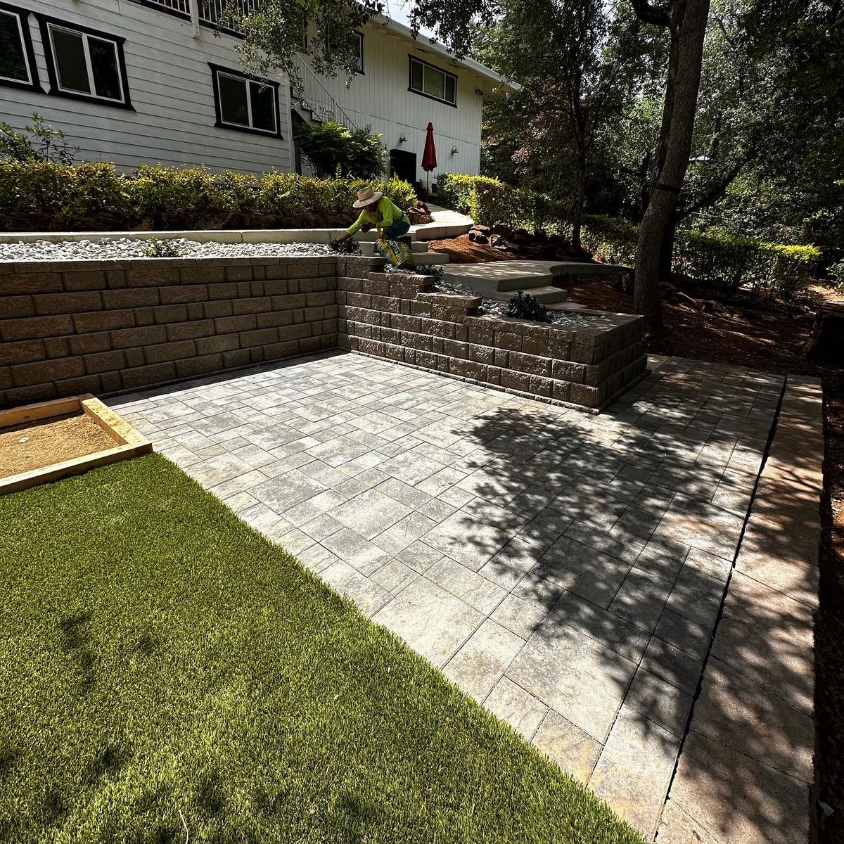 Paver installation for Diamond Landscape & Hardscape in Diamond Springs, CA