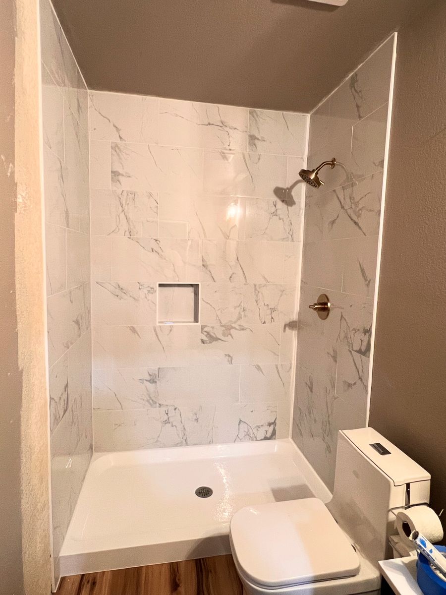 Shower Installation for Peak Renovations & Design in Greeley, CO