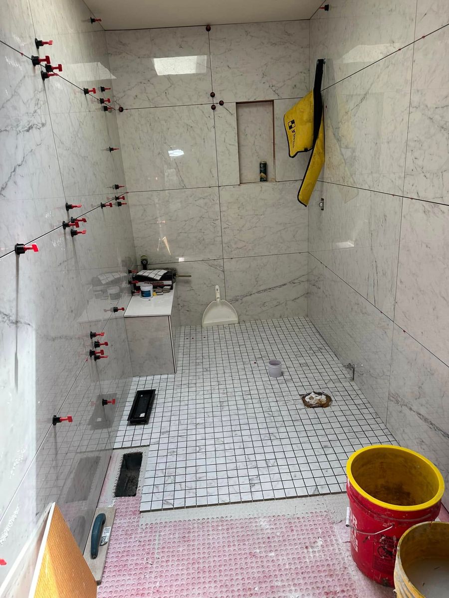 Bathroom Tiling for Love's Custom Tile in Sequim, WA