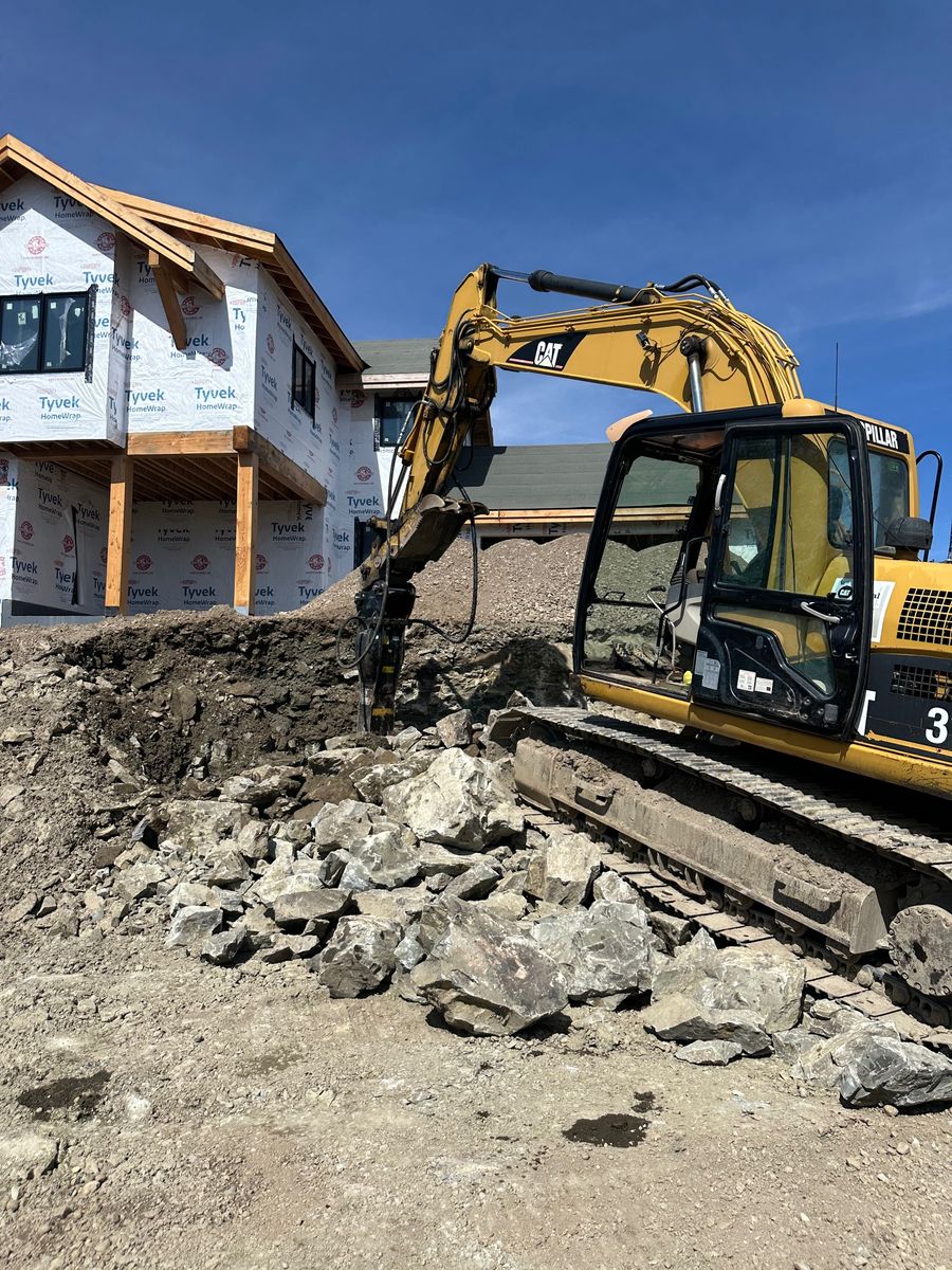 Grading /Dirt Work for R&H Homes in Bozeman, MT