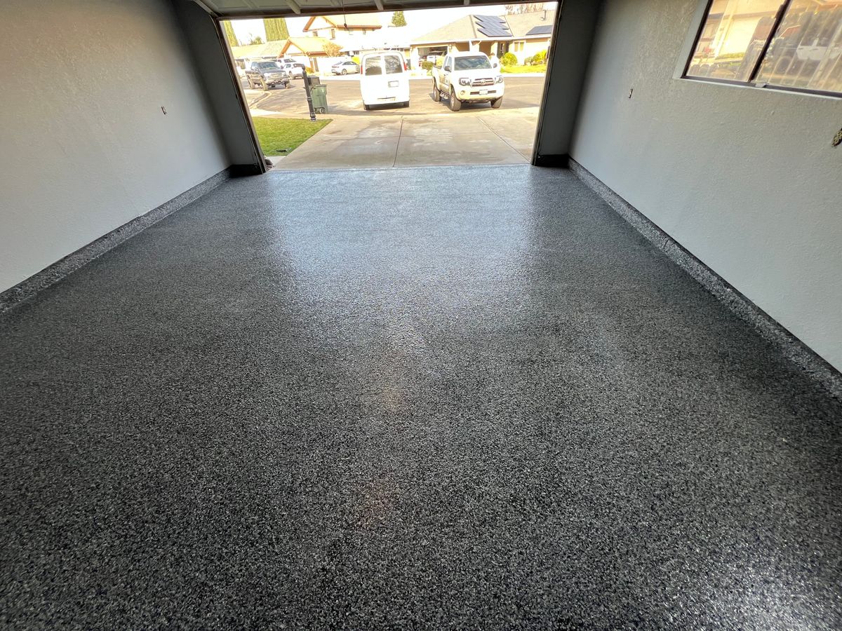Epoxy Floors for Fred's Painting in Turlock, CA
