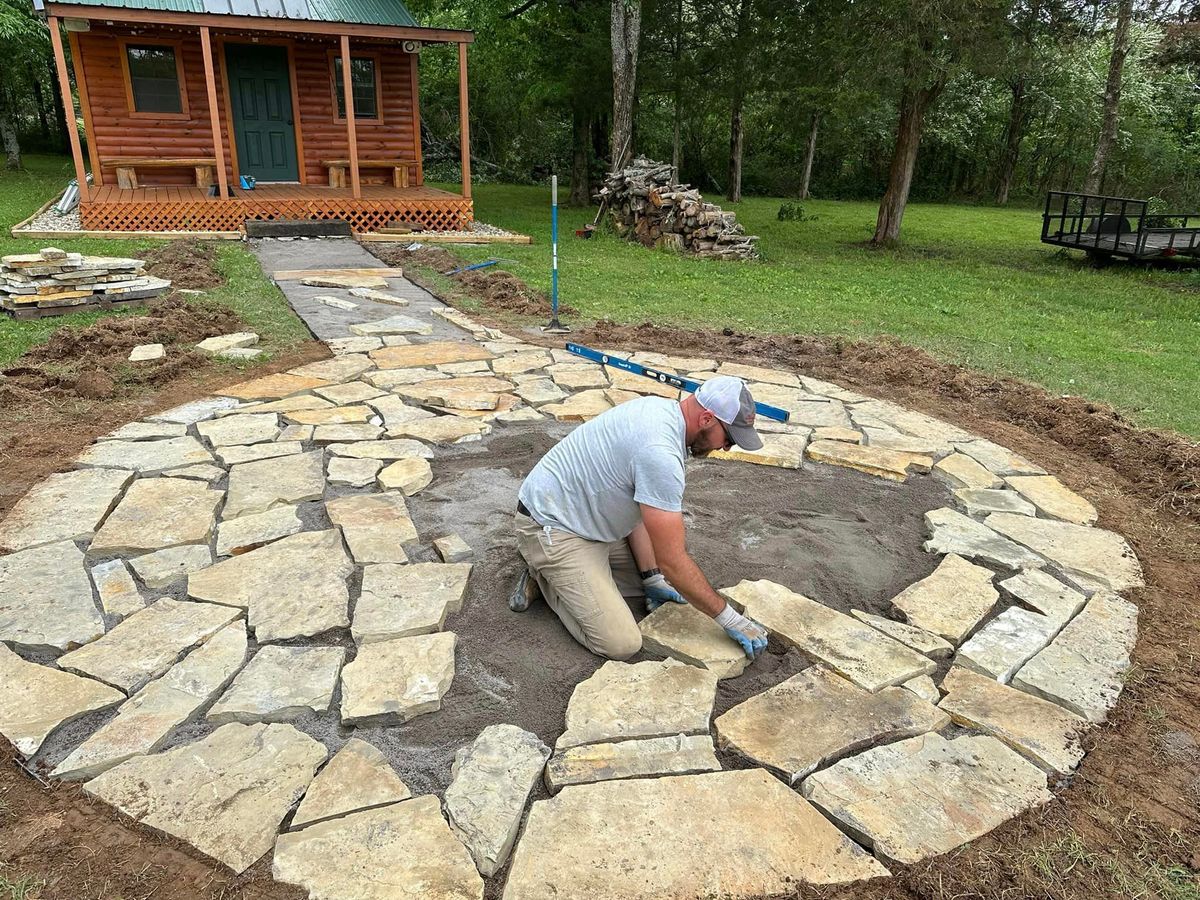 Hardscaping for Mike Feagin Construction in Lewisburg, TN