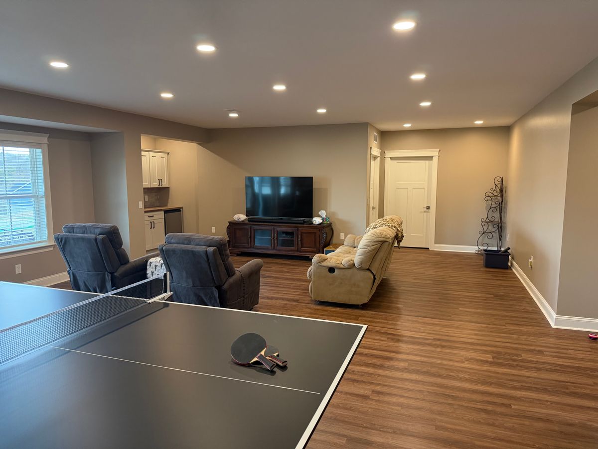 Basement Remodel for TM Max Custom Interiors LLC in Cranberry Township, PA