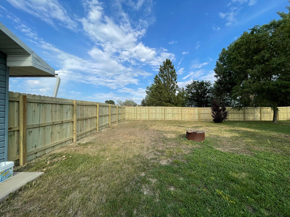 Residential Fence for DS Industries in Gillette, WY