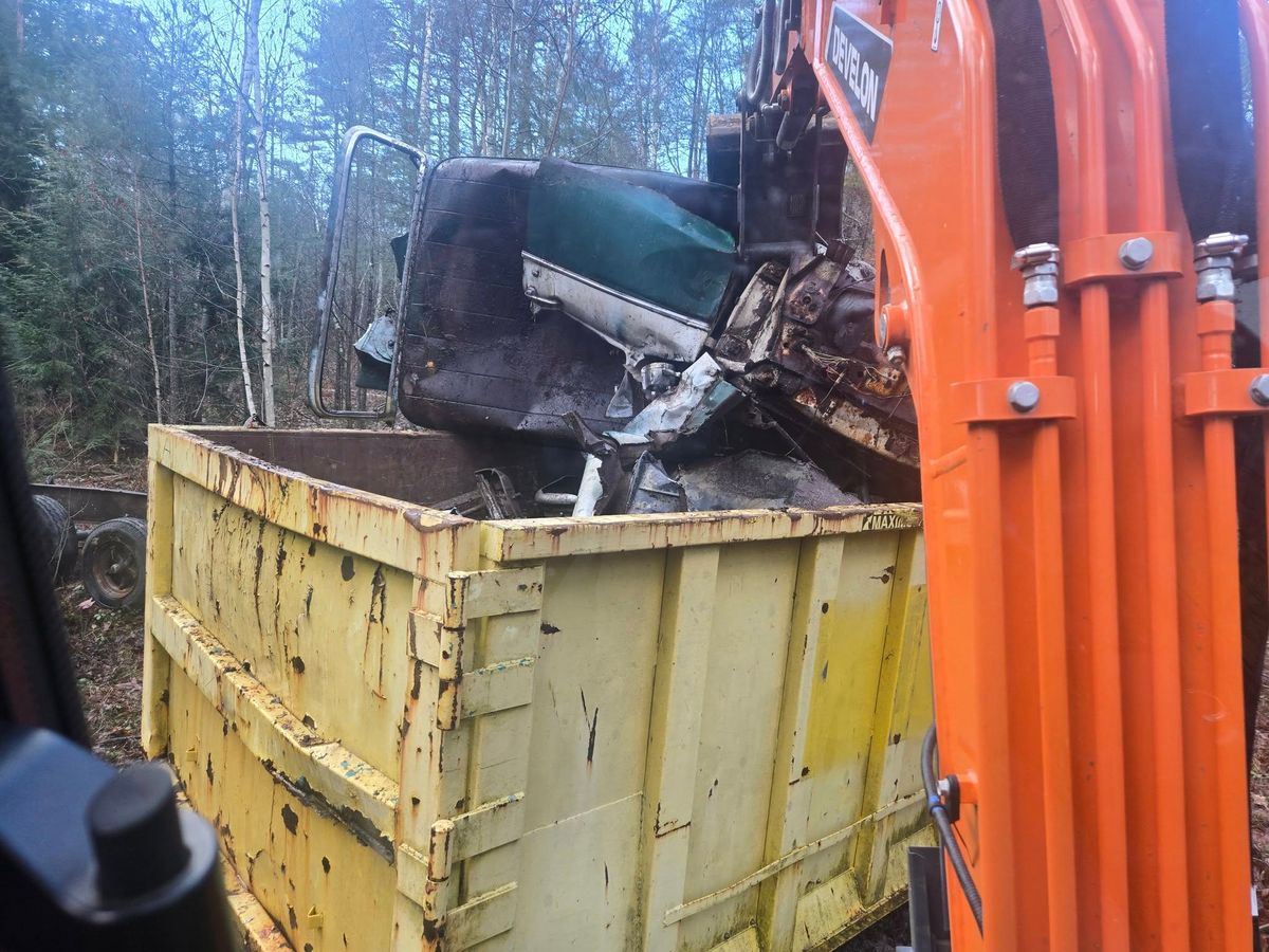 Demolition for MJS Excavating in Hardwick, MA
