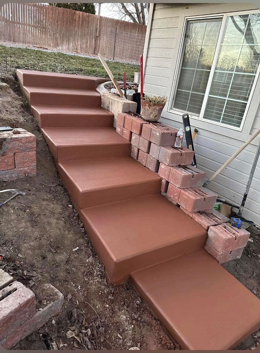 Concrete Installation for GB Concrete & Landscapes in Grand Junction, CO