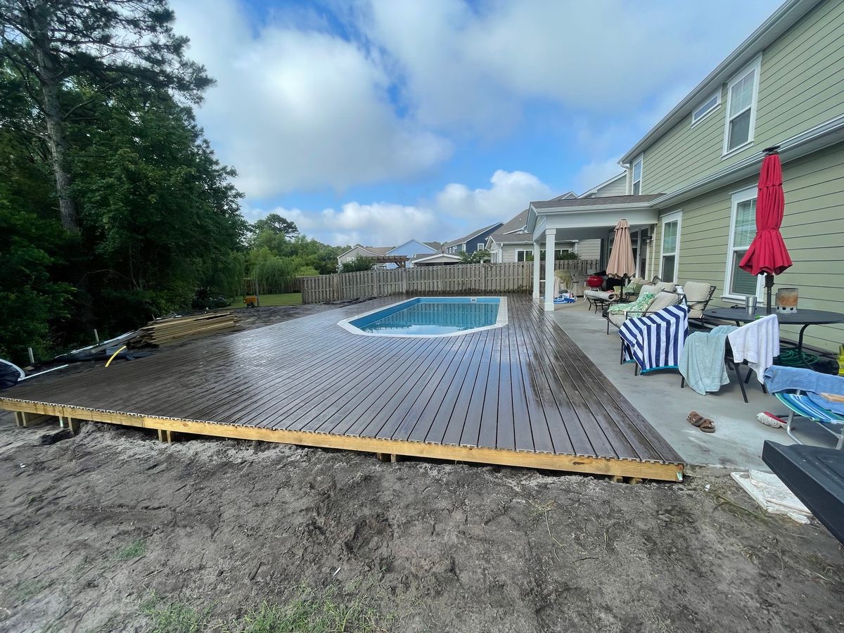 Deck And Patio Installation for Albatross Construction in Wilmington, NC