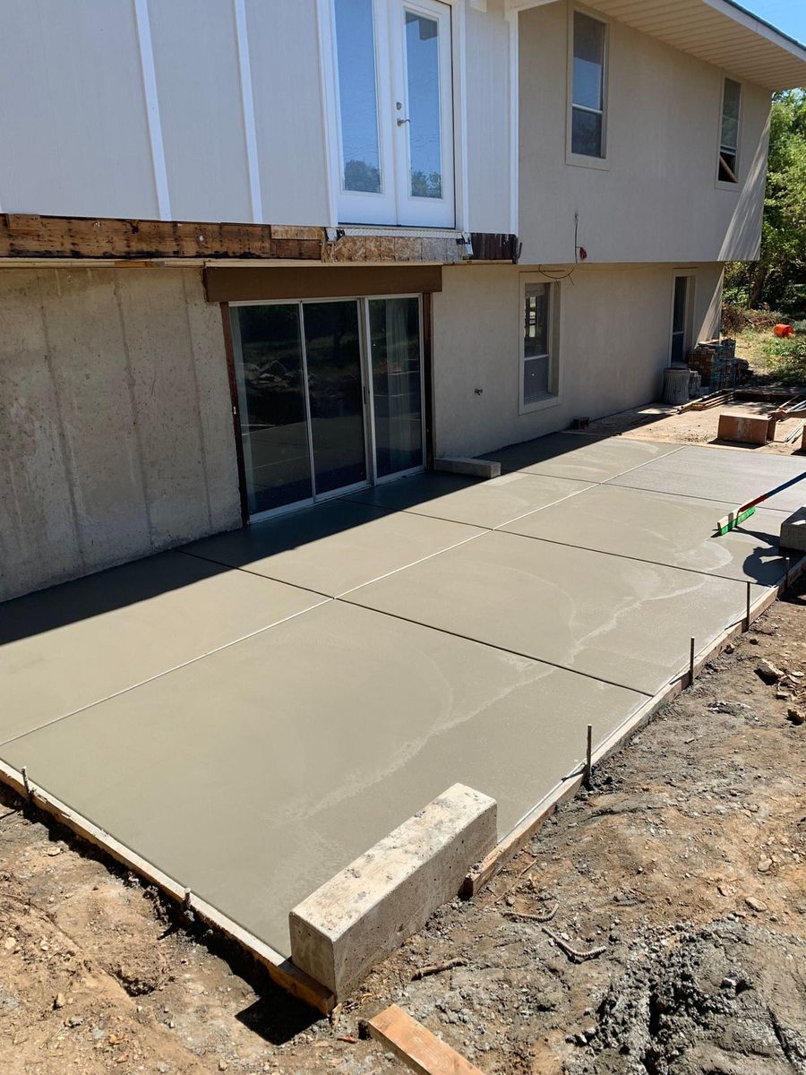 Patio Design & Installation for Diamond Peak Concrete in Garland, UT