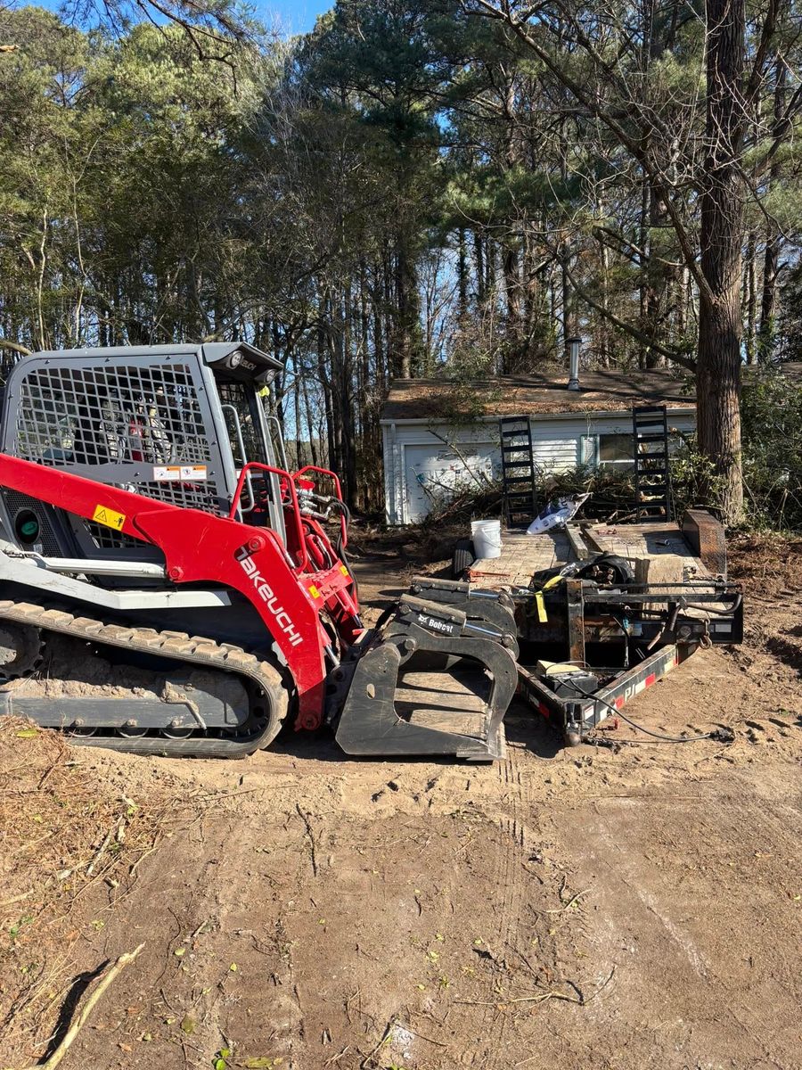 Skid Steer Work for Untamed Services in Shawboro, NC