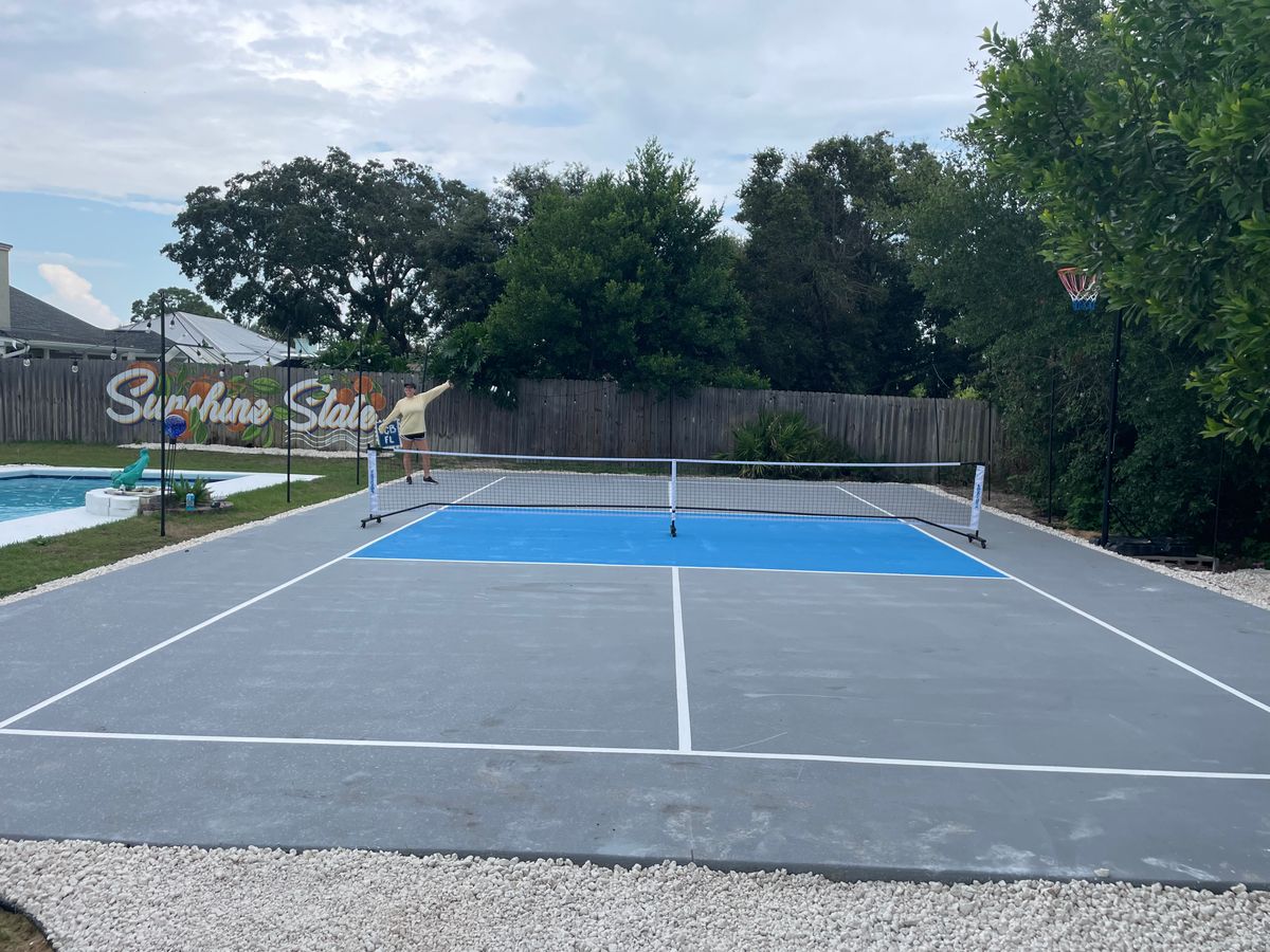 Custom Pickleball Courts for Ferrell’s Professional Painting & Home Services LLC in Panama City Beach, FL