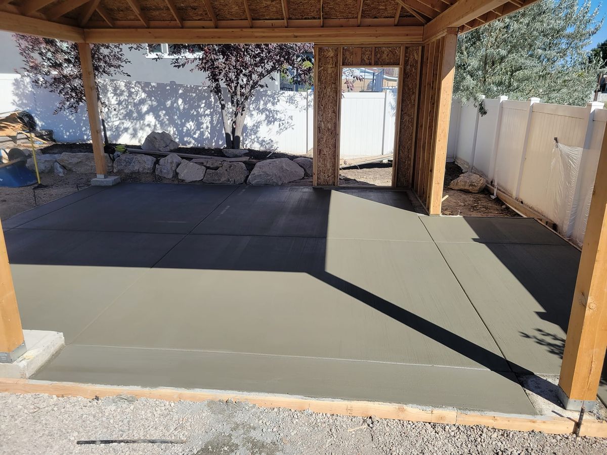 Patio Design & Installation for Artisan Concrete in Bluffdale, UT