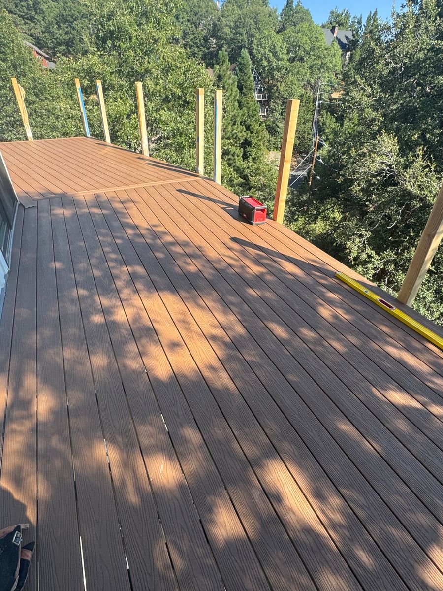 Trex Decking for Prodigy Construction in Lake Arrowhead, CA