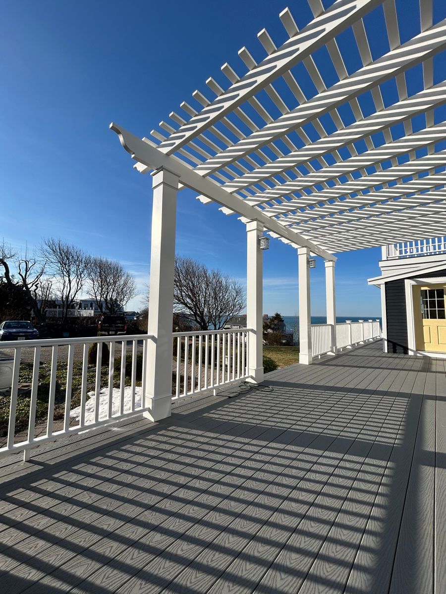 Deck and Patio Construction for Melia Construction in Hingham, MA