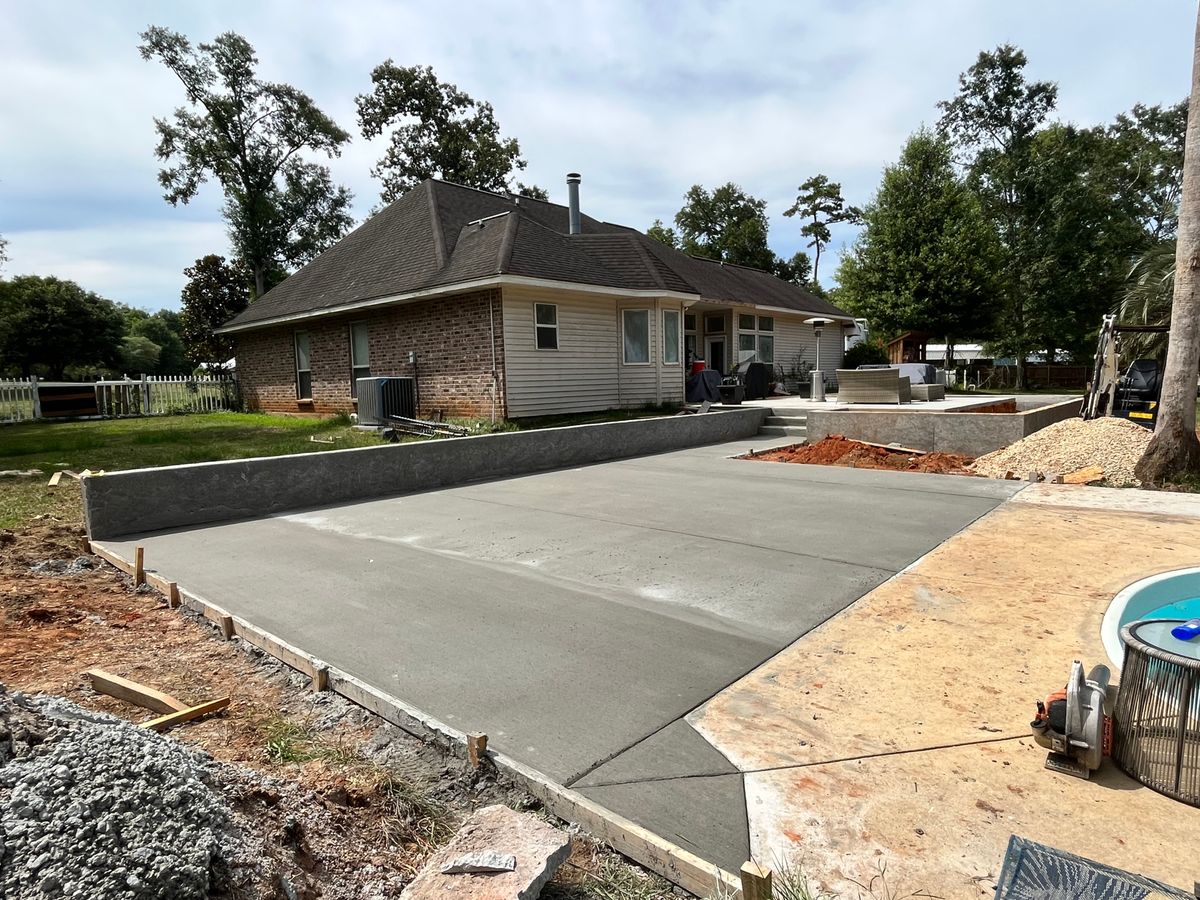 Patio Additions for Gonzales Construction in Picayune, MS