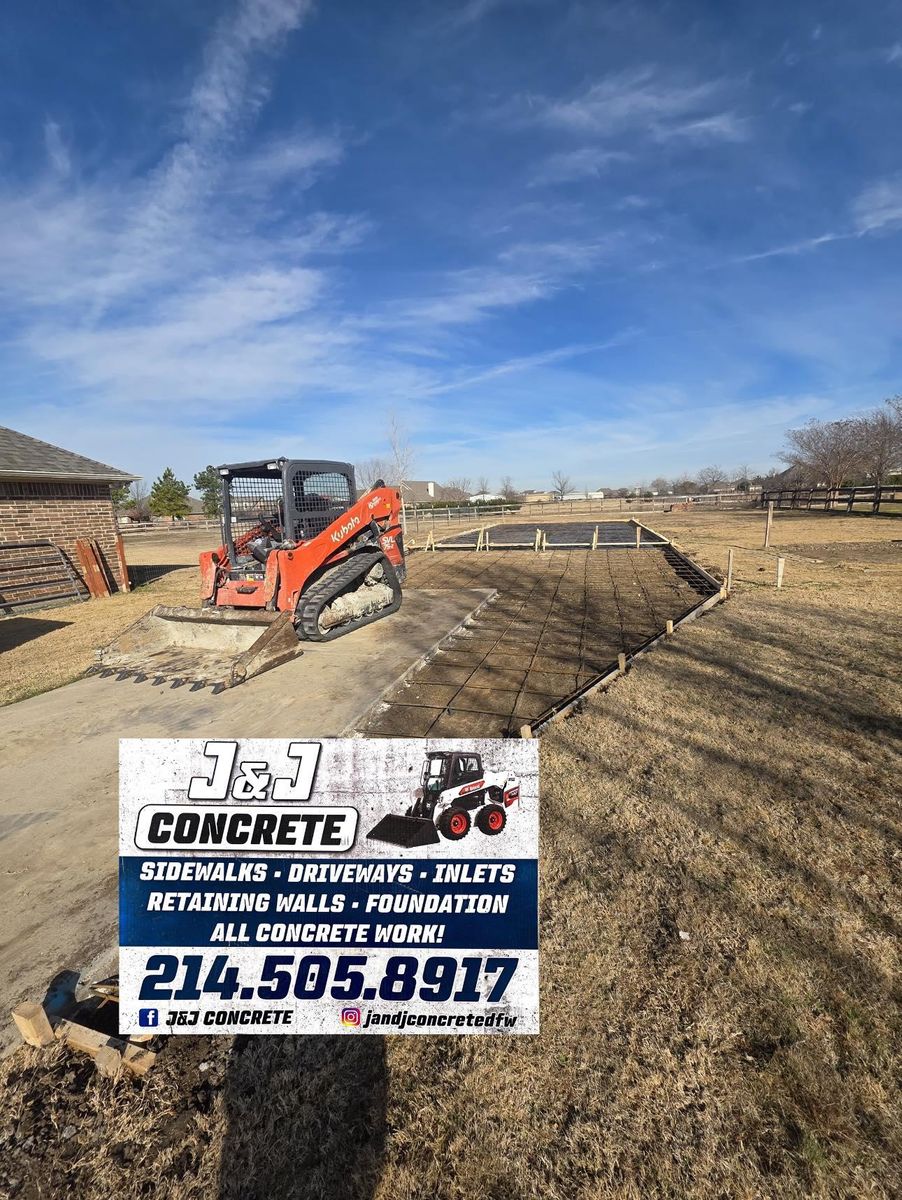 Stair Design & Installation for J&J Concrete in Scurry, TX