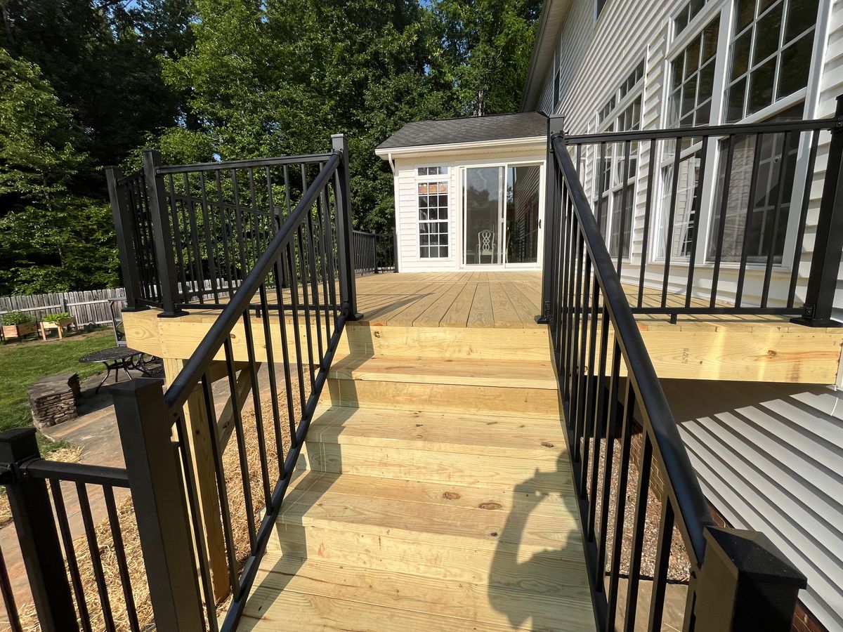 Porch Builds for Hughes Builders LLC in Greensboro, NC
