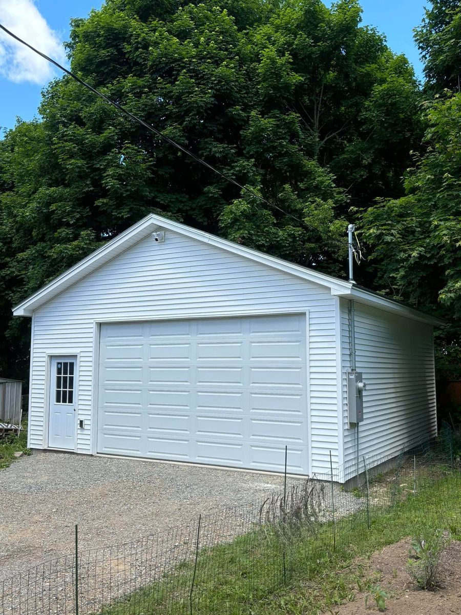 Garage Construction for True North Home Services in Brewer, ME