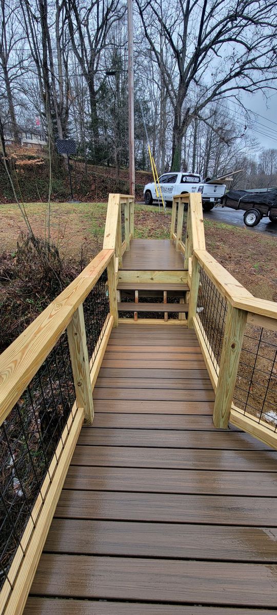 Deck & Patio Installation for Middle Man Construction in Fall Branch, TN
