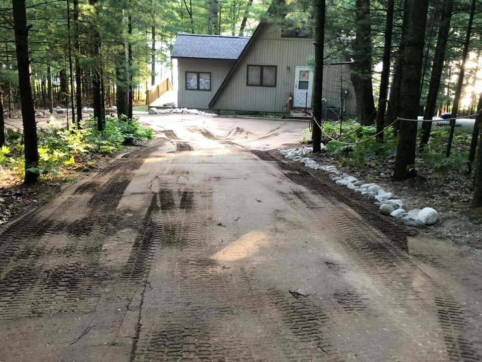 Private Road Grading for NC Dirt Works in Kingsley, MI