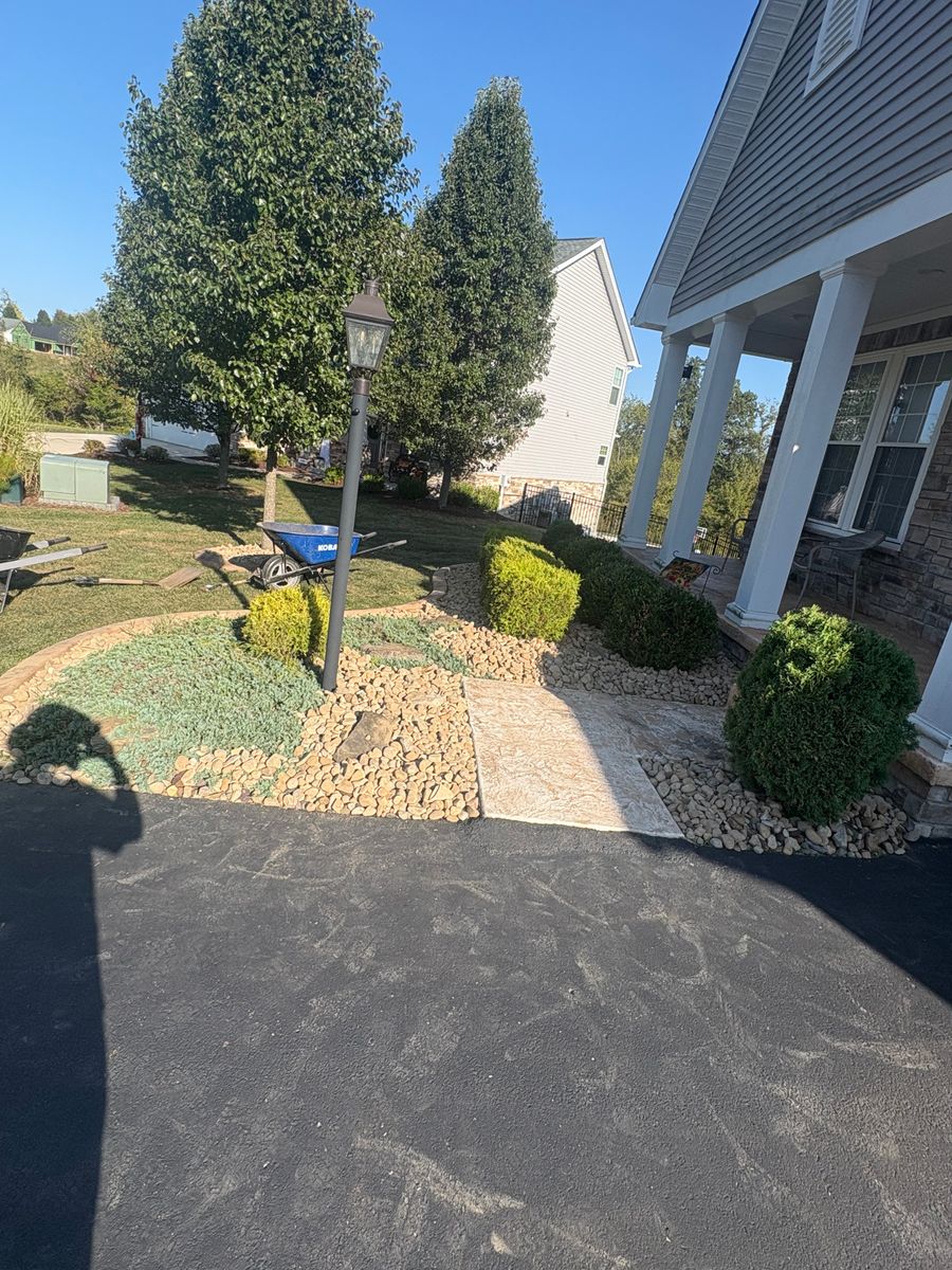 Rock Installation for Cam Yardz in Washington, PA