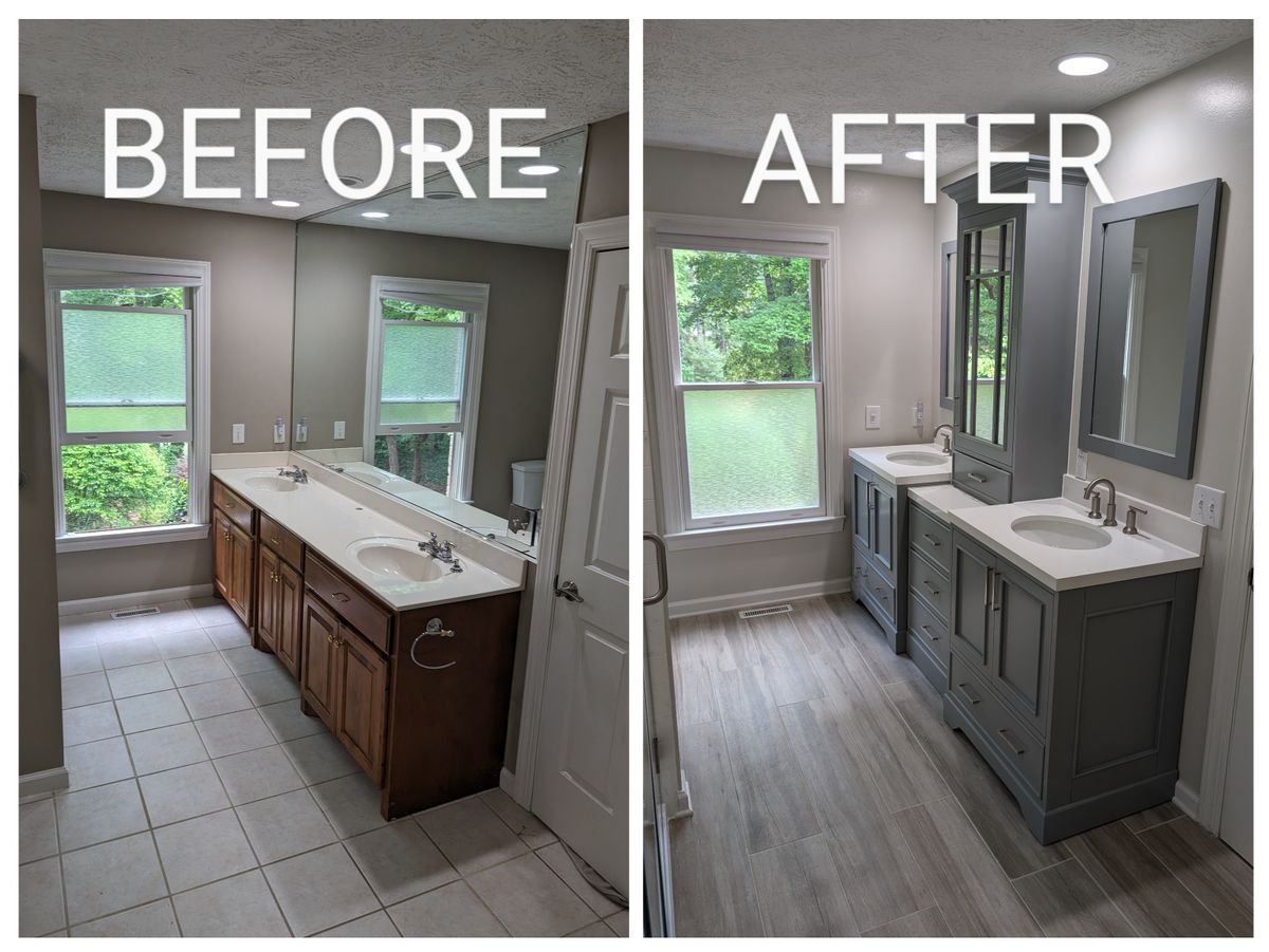 Full Bathroom Remodel for Brick City Bath in Sanford, NC