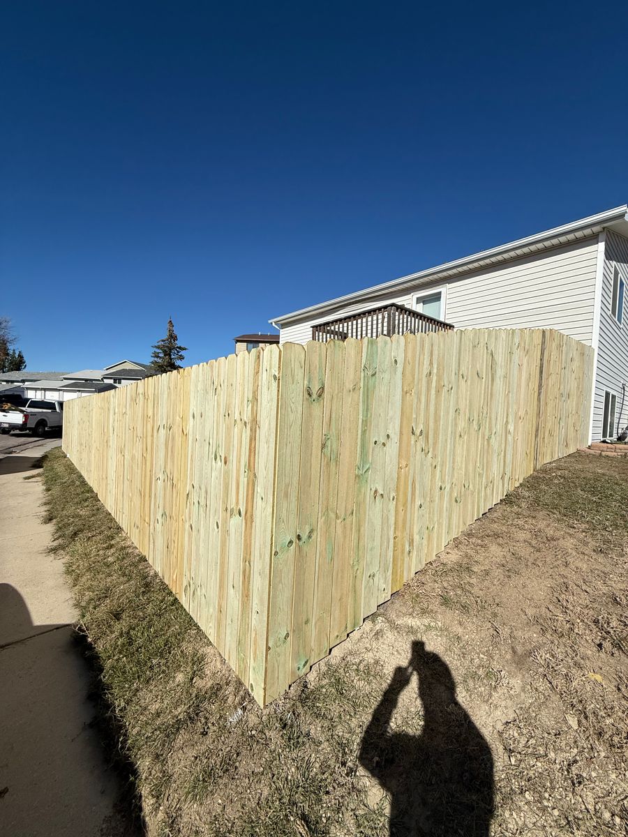 Fence Installation for DS Industries in Gillette, WY
