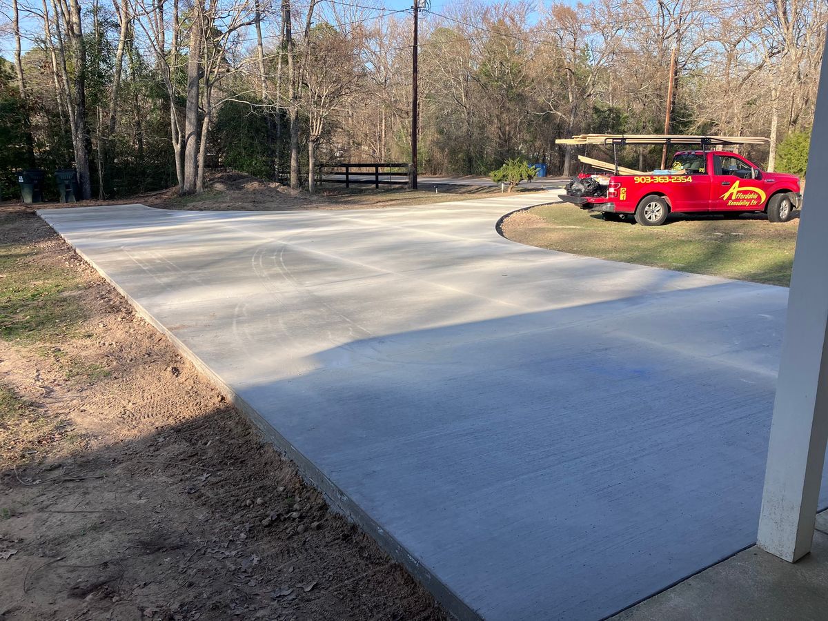 Concrete Patios, Driveways, Sidewalks for Affordable Remodeling ETX in Tyler, TX