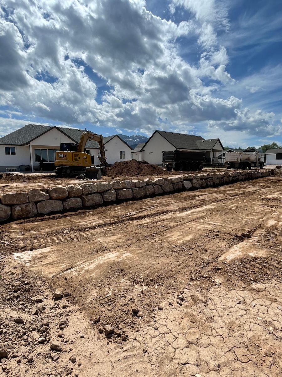 Site Preparation for Premier Rockwall & Excavating in Utah County, UT
